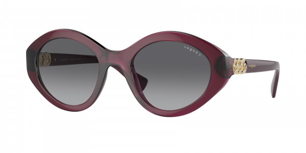 Vogue VO5576SB Sunglasses, 2989T3 TRANSPARENT CHERRY GRADIENT GR (RED)