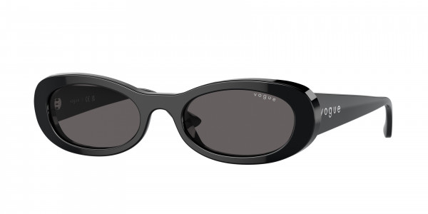 Vogue VO5582S Sunglasses, W44/87 BLACK BLACK SMOKE (BLACK)