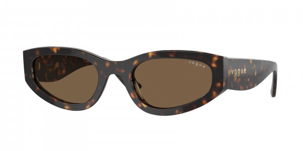 Vogue VO5585S Sunglasses, W65673 DARK HAVANA DARK BROWN (BROWN)