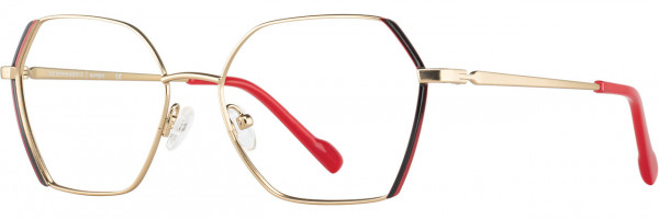 Scott Harris Scott Harris 914 Eyeglasses, 3 - Gold / Red / Black