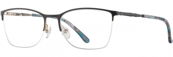 Cote D'Azur Cote d'Azur 380 Eyeglasses, 3 - Matte Black / Teal