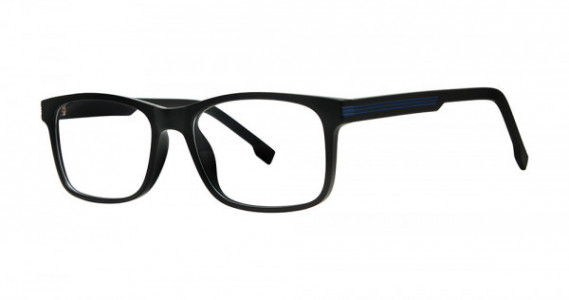 Modern Optical ASSOCIATE Eyeglasses, Black Matte/Red