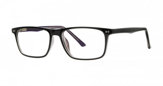 Modern Optical FICTION Eyeglasses, Black/Crystal Purple