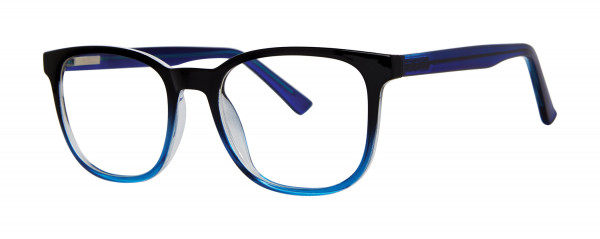 Modern Optical LARA Eyeglasses, Black Blue Crystal fade