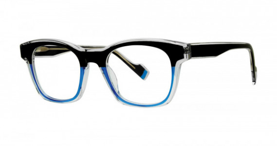 Modern Art A631 Eyeglasses, Black/Indigo/Crystal
