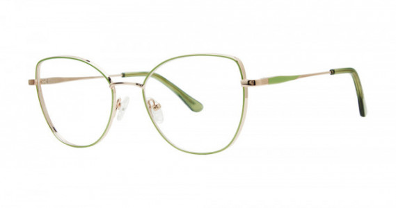 Genevieve IMPECCABLE Eyeglasses, Mint/Rose Gold