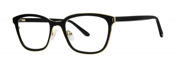 Genevieve SILHOUETTE Eyeglasses, Matte Black/Gold/Black