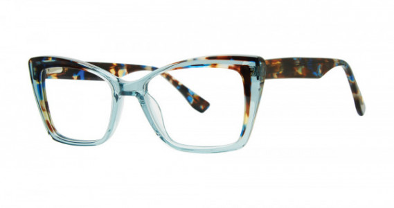 Genevieve ANNETTE Eyeglasses, Blue Crystal/Tortoise