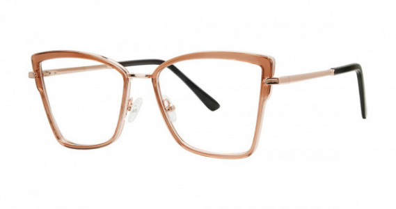 Genevieve CATALINA Eyeglasses, Brown/Gold