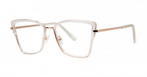 Genevieve CATALINA Eyeglasses, Crystal/Gold