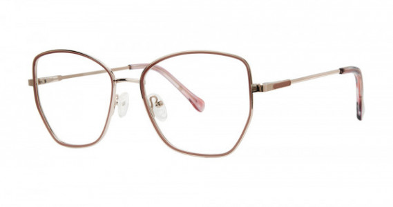 Genevieve ODINA Eyeglasses, Matte Pink/Gold