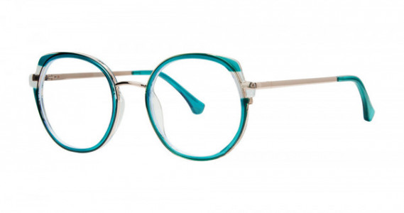 Modern Times MEANINGFUL Eyeglasses, Teal/Gold