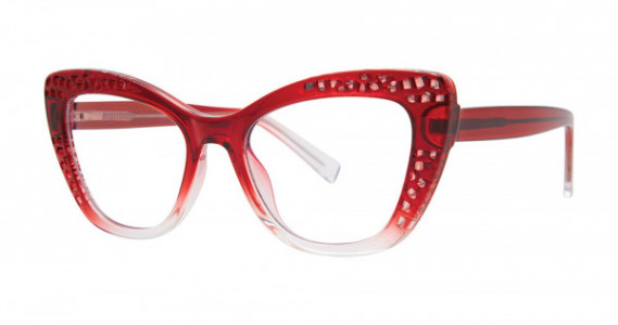 Modern Times OBSESSIVE Eyeglasses, Ruby/Crystal