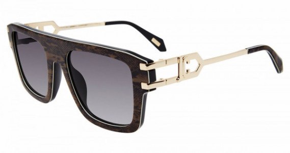 Just Cavalli SJC096 Sunglasses, BLACK/PYTHON (07TZ)