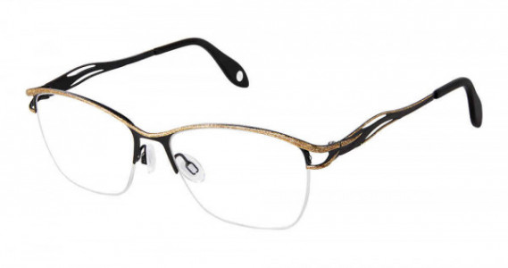 Fysh UK F-3736 Eyeglasses, S200-BLACK GOLD