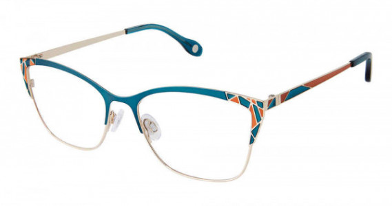 Fysh UK F-3728 Eyeglasses, S204-TURQ TANGERINE