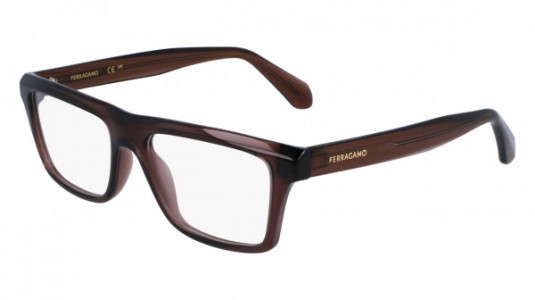 Ferragamo SF2988 Eyeglasses, (232) TRANSPARENT BROWN