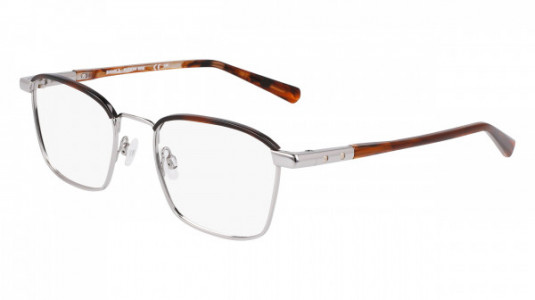 Shinola SH23001 Eyeglasses, (045) SHINY SILVER/MAHOGANY HORN
