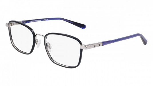 Shinola SH23003 Eyeglasses, (460) NAVY HORN/SILVER