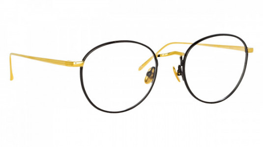 Linda Farrow LFLC940 HARRISON Eyeglasses, (001) YELLOW GOLD/SHINY BLACK