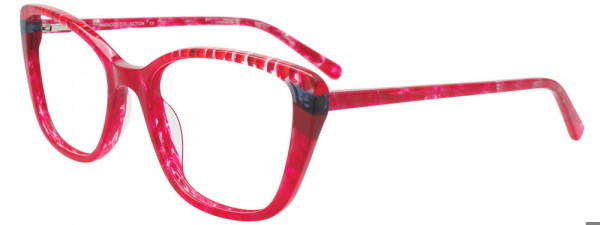 Paradox P5097 Eyeglasses, 030 - Red & Transparent Marble Red