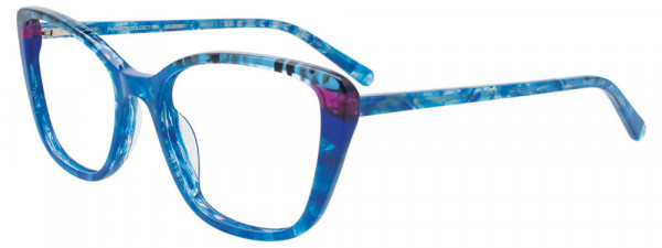 Paradox P5097 Eyeglasses, 050 - Blue & Transparent Marble Blue