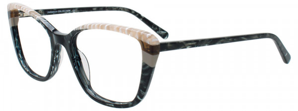 Paradox P5097 Eyeglasses, 090 - Black & Transparent Marble Black