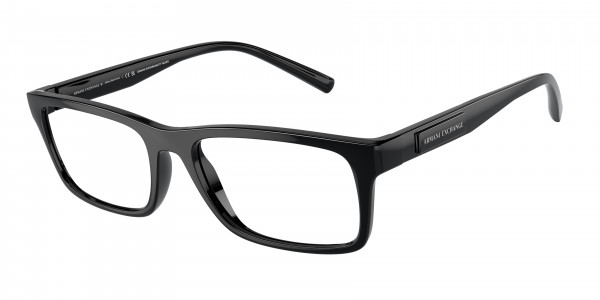 Armani Exchange AX3115 Eyeglasses, 8158 SHINY BLACK (BLACK)