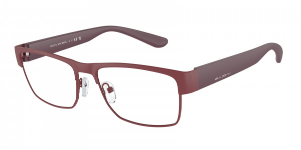 Armani Exchange AX1065 Eyeglasses, 6122 MATTE BORDEAUX (RED)
