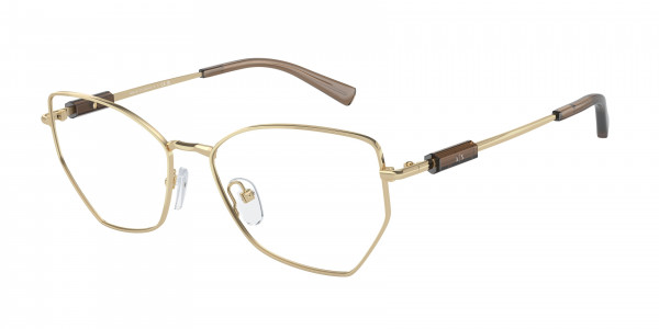 Armani Exchange AX1067 Eyeglasses, 6110 SHINY PALE GOLD (GOLD)