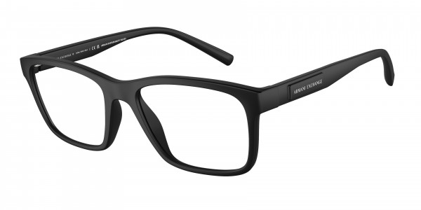 Armani Exchange AX3114F Eyeglasses, 8078 MATTE BLACK (BLACK)