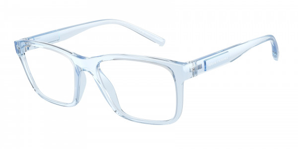 Armani Exchange AX3114F Eyeglasses, 8345 SHINY TRANSPARENT BLUE (BLUE)