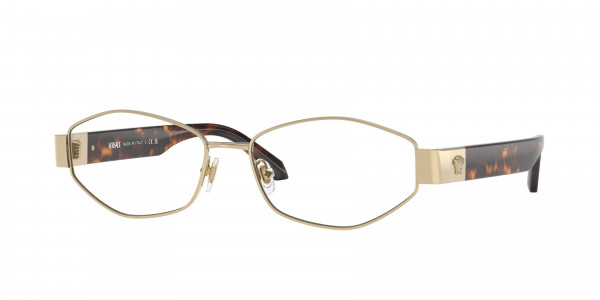 Versace VE1298 Eyeglasses, 1252 PALE GOLD (GOLD)