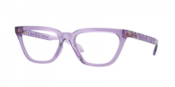 Versace VE3352U Eyeglasses, 5451 TRANSPARENT LILAC (VIOLET)