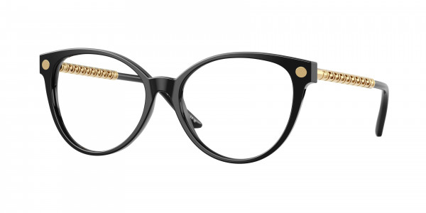 Versace VE3353F Eyeglasses, GB1 BLACK
