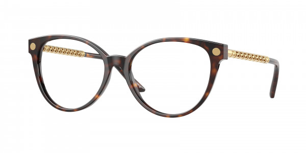 Versace VE3353 Eyeglasses, 108 HAVANA (TORTOISE)