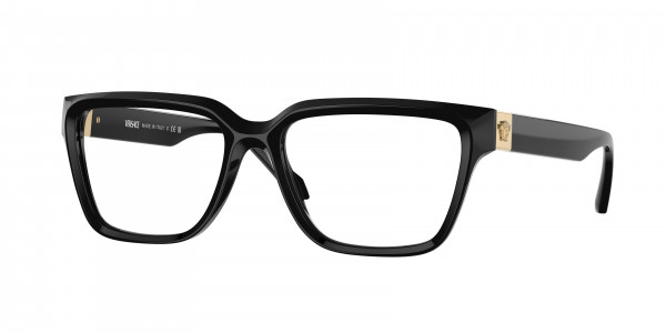 Versace VE3357 Eyeglasses, GB1 BLACK