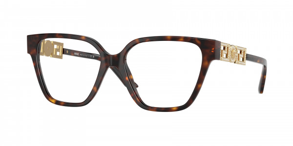 Versace VE3358B Eyeglasses, 108 HAVANA (TORTOISE)