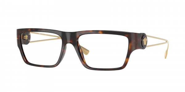 Versace VE3359 Eyeglasses, 108 HAVANA (TORTOISE)