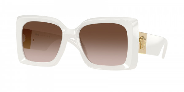 Versace VE4467U Sunglasses, 546213 WHITE DARK GREY (WHITE)