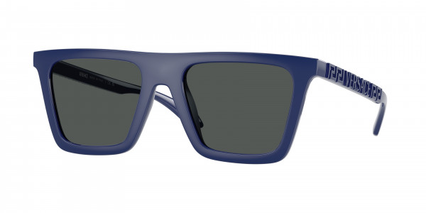 Versace VE4468U Sunglasses, 545087 FULL BLUE DARK GREY (BLUE)