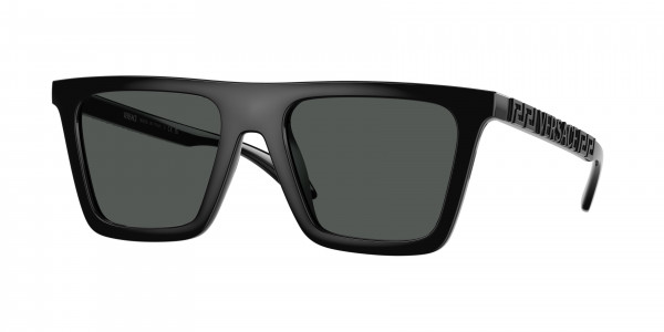 Versace VE4468U Sunglasses, GB1/87 BLACK DARK GREY (BLACK)