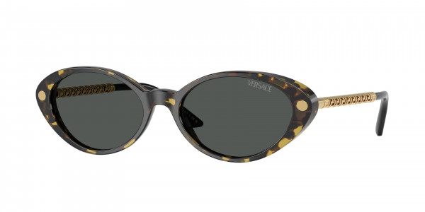 Versace VE4469 Sunglasses, 547087 HAVANA DARK GREY (TORTOISE)