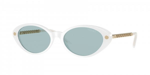 Versace VE4469 Sunglasses, 547172 WHITE BLUE (WHITE)