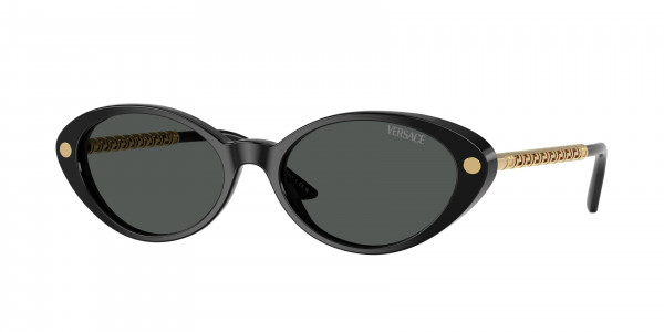 Versace VE4469 Sunglasses, GB1/87 BLACK DARK GREY (BLACK)