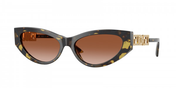 Versace VE4470B Sunglasses, 547013 HAVANA BROWN GRADIENT (TORTOISE)