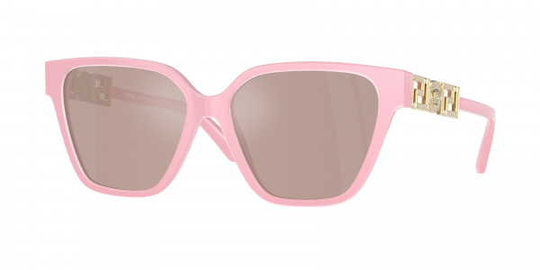 Versace VE4471BF Sunglasses, 5473/5 PASTEL PINK LIGHT PINK MIRROR (PINK)