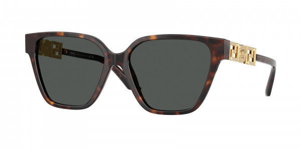 Versace VE4471B Sunglasses, 108/87 HAVANA DARK GREY (TORTOISE)