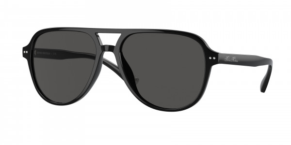 Brooks Brothers BB5053U Sunglasses, 606487 BLACK DARK GREY SOLID (BLACK)