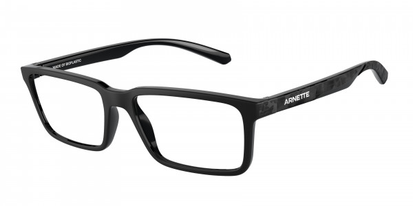 Arnette AN7253 KOKO Eyeglasses, 2900 KOKO RECYCLED BLACK MATTE/SHIN (BLACK)